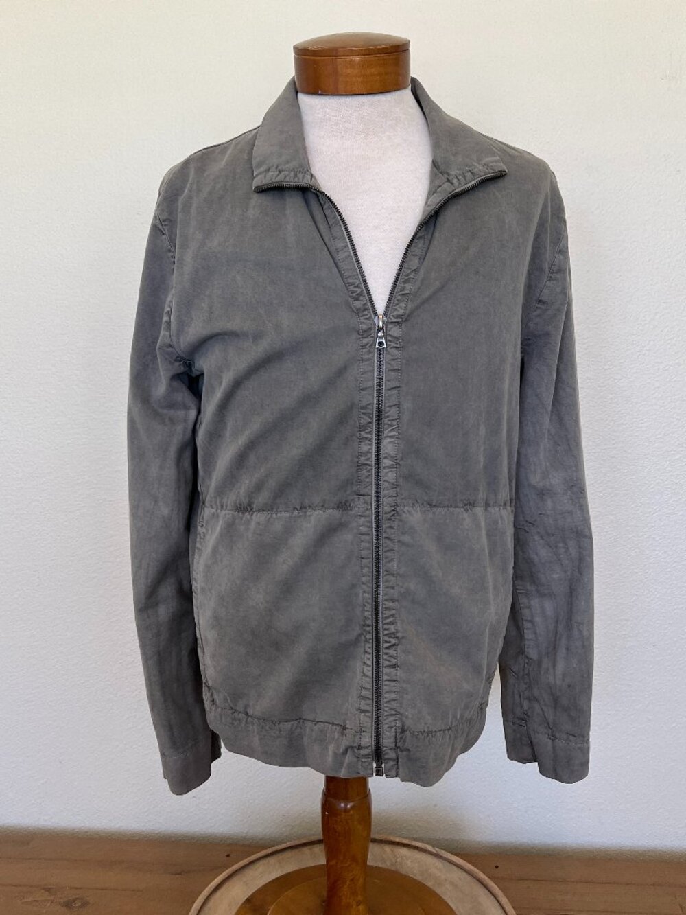 Unisex James Perse Gray Zip Up Jacket - Size 2 - Like New